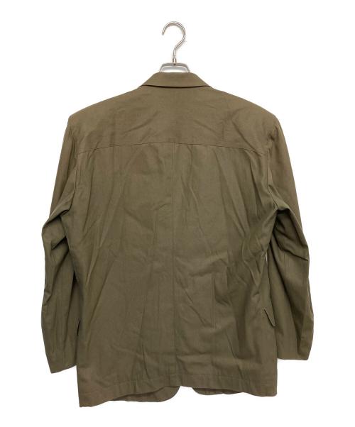 ISSEY MIYAKE（イッセイミヤケ）ISSEY MIYAKE (イッセイミヤケ) LG33237　80s 筆タグ　テーラードジャケット オリーブ サイズ:Mの古着・服飾アイテム