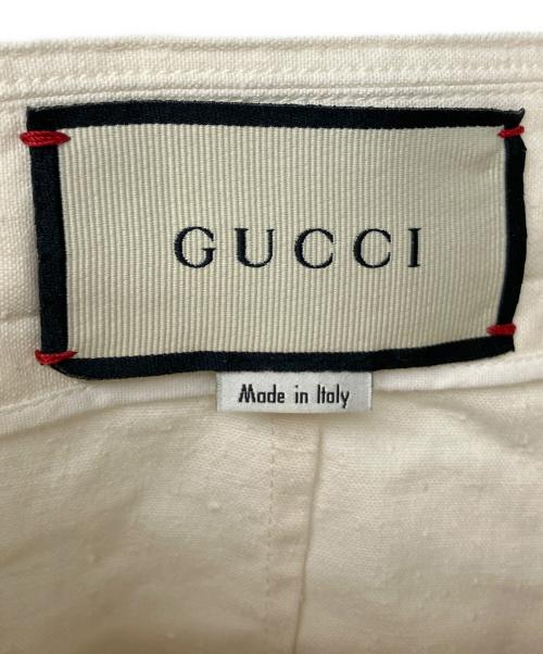 GUCCI（グッチ）GUCCI (グッチ) 591066 ZAAZM　パンツ ホワイト サイズ:48の古着・服飾アイテム