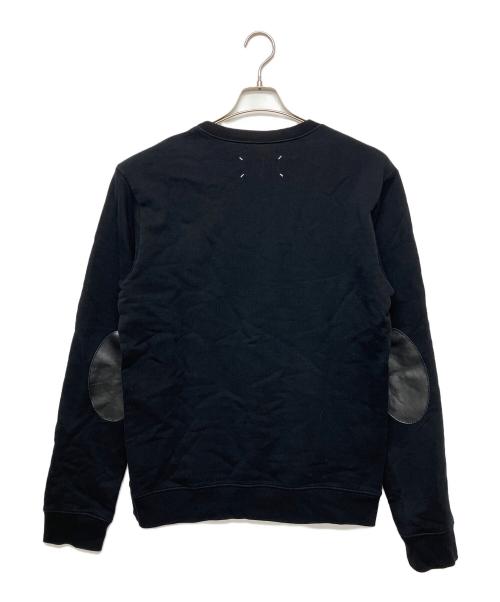 Maison Margiela（メゾンマルジェラ）Maison Margiela (メゾンマルジェラ) エルボーパッチスウェット ブラック サイズ:50の古着・服飾アイテム