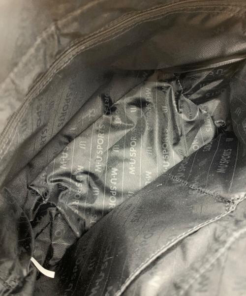 M U SPORTS（エムユースポーツ）M U SPORTS (エムユースポーツ) デュアルレザービジューロイヤルハンドバッグ ブラックの古着・服飾アイテム