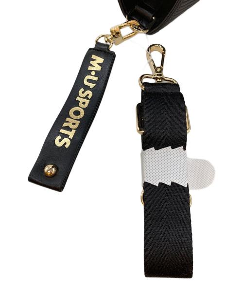 M U SPORTS（エムユースポーツ）M U SPORTS (エムユースポーツ) デュアルレザービジューロイヤルハンドバッグ ブラックの古着・服飾アイテム