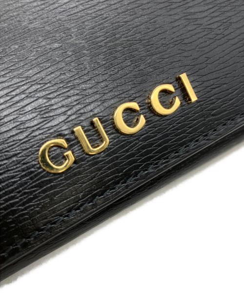 GUCCI（グッチ）GUCCI (グッチ) 790101 カードケース ブラックの古着・服飾アイテム