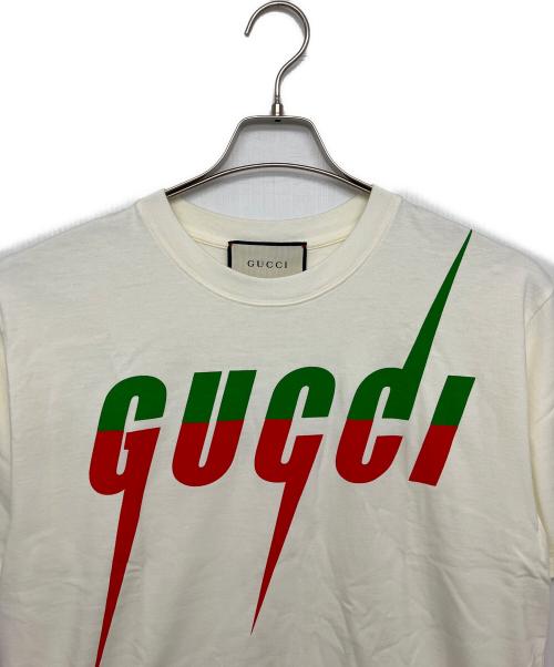 GUCCI（グッチ）GUCCI (グッチ) 565806　半袖カットソー ホワイト サイズ:Sの古着・服飾アイテム