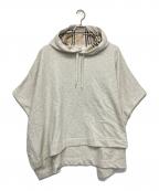 BURBERRYバーバリー）の古着「8113913　スウェットポンチョ」｜ライトグレー