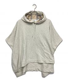 BURBERRY（バーバリー）の古着「8113913　スウェットポンチョ」｜ライトグレー