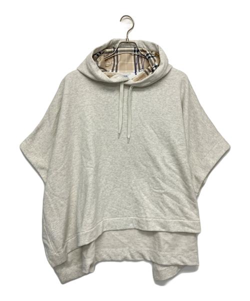 BURBERRY（バーバリー）BURBERRY (バーバリー) 8113913　スウェットポンチョ ライトグレー サイズ:M 未使用品の古着・服飾アイテム