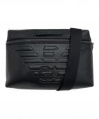 EMPORIO ARMANIエンポリオアルマーニ）の古着「イーグルロゴ　ショルダーバッグ」｜ブラック