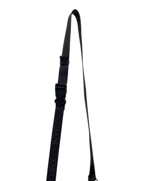 EMPORIO ARMANI（エンポリオアルマーニ）EMPORIO ARMANI (エンポリオアルマーニ) イーグルロゴ　ショルダーバッグ ブラックの古着・服飾アイテム