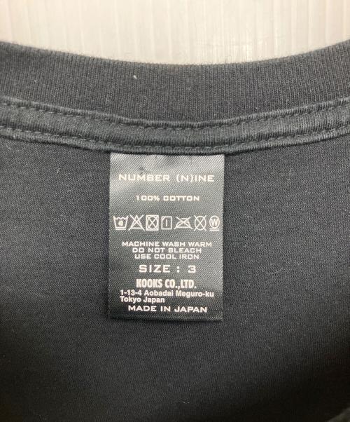 NUMBER (N)INE（ナンバーナイン）NUMBER (N)INE (ナンバーナイン) Disney (ディズニー) 半袖Tシャツ ブラック サイズ:3の古着・服飾アイテム