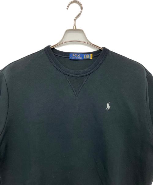 POLO RALPH LAUREN（ポロ・ラルフローレン）POLO RALPH LAUREN (ポロ・ラルフローレン) 半袖スウェット ブラック サイズ:XLの古着・服飾アイテム