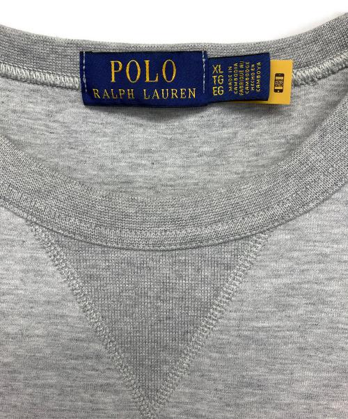 POLO RALPH LAUREN（ポロ・ラルフローレン）POLO RALPH LAUREN (ポロ・ラルフローレン) 半袖スウェット グレー サイズ:XLの古着・服飾アイテム