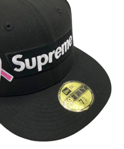 New Era（ニューエラ）New Era (ニューエラ) SUPREME (シュプリーム) キャップ ピンクリボン ブラック サイズ:60.6cmの古着・服飾アイテム