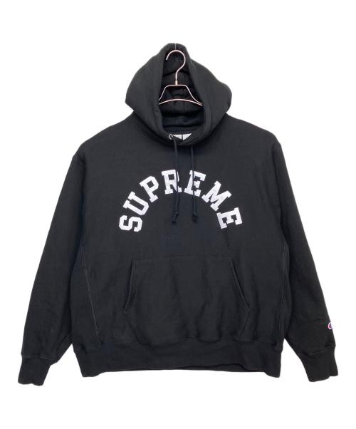 SUPREME（シュプリーム）SUPREME (シュプリーム) Champion (チャンピオン) Hooded Sweatshirt ブラック サイズ: 2XLの古着・服飾アイテム
