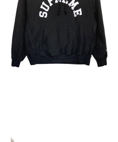 SUPREME（シュプリーム）SUPREME (シュプリーム) Champion (チャンピオン) Hooded Sweatshirt ブラック サイズ: 2XLの古着・服飾アイテム