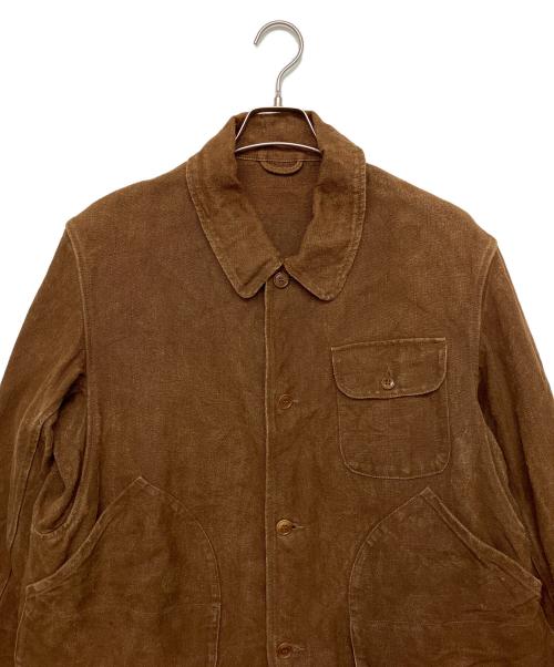 COMOLI（コモリ）COMOLI (コモリ) V01-01011　22SS　ヘンプダックハンティングジャケット ブラウン サイズ:３の古着・服飾アイテム