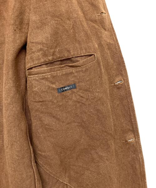 COMOLI（コモリ）COMOLI (コモリ) V01-01011　22SS　ヘンプダックハンティングジャケット ブラウン サイズ:３の古着・服飾アイテム
