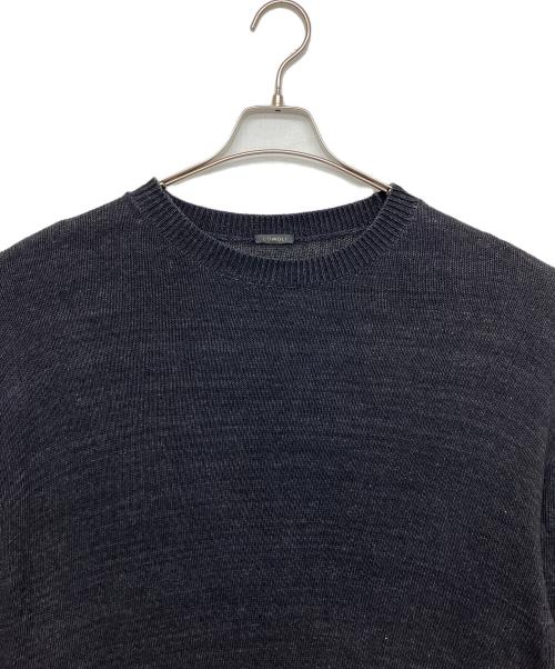 COMOLI（コモリ）COMOLI (コモリ) 7G クルーネックニット ブラック サイズ:３の古着・服飾アイテム