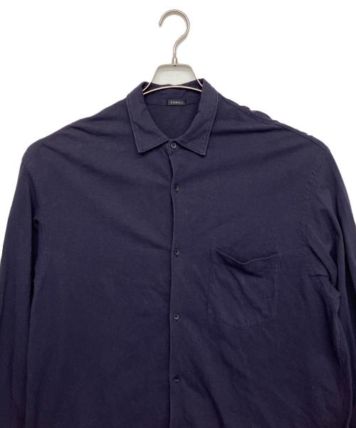 COMOLI（コモリ）COMOLI (コモリ) X01-05016　コットンジャージコモリシャツ ネイビー サイズ:３の古着・服飾アイテム