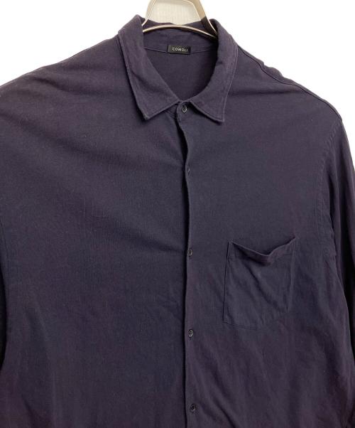 COMOLI（コモリ）COMOLI (コモリ) X01-05016　コットンジャージコモリシャツ ネイビー サイズ:３の古着・服飾アイテム