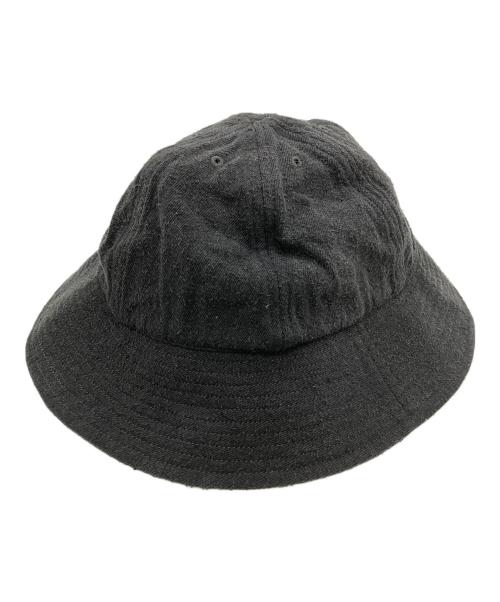 COMOLI（コモリ）COMOLI (コモリ) シルクネップハット ブラックの古着・服飾アイテム