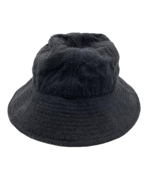 COMOLI（コモリ）COMOLI (コモリ) シルクネップハット ブラックの古着・服飾アイテム