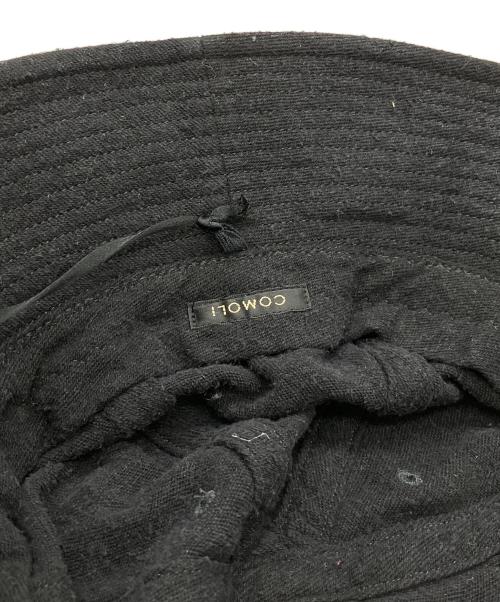 COMOLI（コモリ）COMOLI (コモリ) シルクネップハット ブラックの古着・服飾アイテム