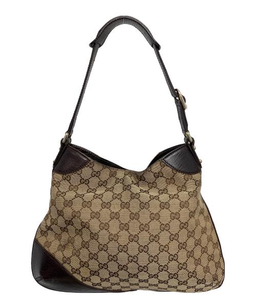 GUCCI（グッチ）GUCCI (グッチ) ホースビットセミショルダーバッグ ブラウンの古着・服飾アイテム