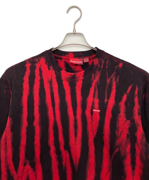 SUPREME（シュプリーム）SUPREME (シュプリーム) Small Box Crewneck Red Dye　21AW　スウェット レッド×ブラック サイズ:Mの古着・服飾アイテム