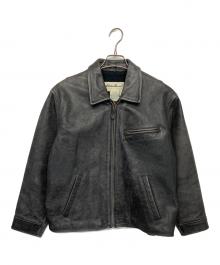Eddie Bauer（エディーバウアー）の古着「レザージャケット」｜ブラック
