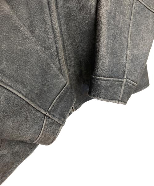 Eddie Bauer（エディーバウアー）Eddie Bauer (エディーバウアー) レザージャケット ブラック サイズ:Sの古着・服飾アイテム