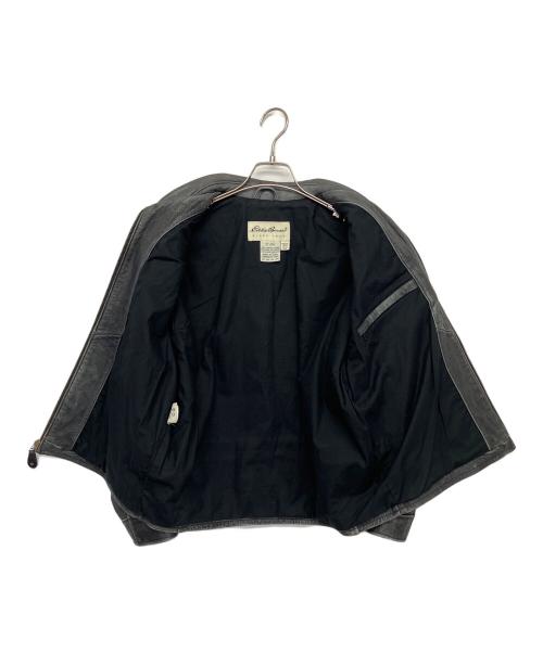 Eddie Bauer（エディーバウアー）Eddie Bauer (エディーバウアー) レザージャケット ブラック サイズ:Sの古着・服飾アイテム