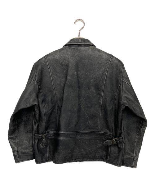 Eddie Bauer（エディーバウアー）Eddie Bauer (エディーバウアー) レザージャケット ブラック サイズ:Sの古着・服飾アイテム