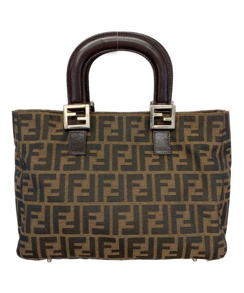 FENDI（フェンディ）FENDI (フェンディ) ズッカ ハンドバッグ ブラウンの古着・服飾アイテム