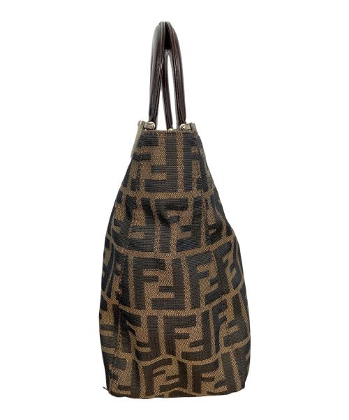 FENDI（フェンディ）FENDI (フェンディ) ズッカ ハンドバッグ ブラウンの古着・服飾アイテム