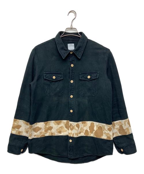 VISVIM（ビズビム）VISVIM (ビズビム) black elk flannel shirt ブラック サイズ:３の古着・服飾アイテム