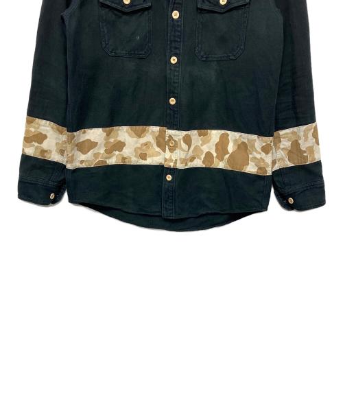 VISVIM（ビズビム）VISVIM (ビズビム) black elk flannel shirt ブラック サイズ:３の古着・服飾アイテム