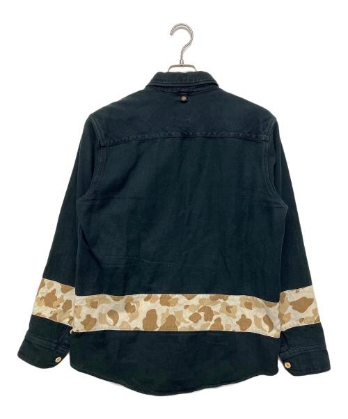 VISVIM（ビズビム）VISVIM (ビズビム) black elk flannel shirt ブラック サイズ:３の古着・服飾アイテム