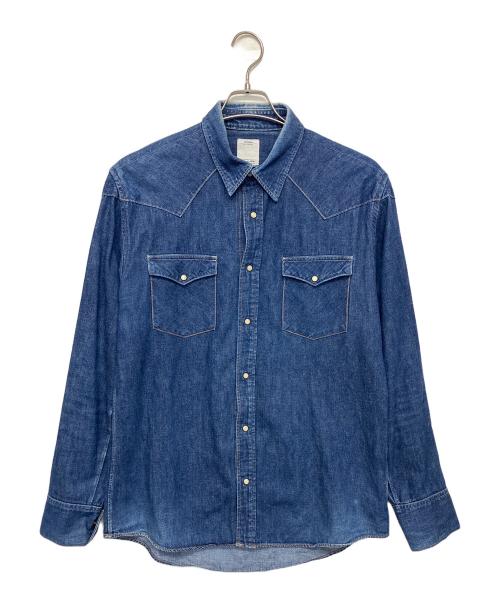 VISVIM（ビズビム）VISVIM (ビズビム) デニムシャツ インディゴ サイズ:3の古着・服飾アイテム