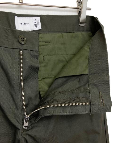 WTAPS（ダブルタップス）WTAPS (ダブルタップス) 22AW CREASE/TROUSERS/CTPL.TWILL　パンツ グリーン サイズ:X02の古着・服飾アイテム