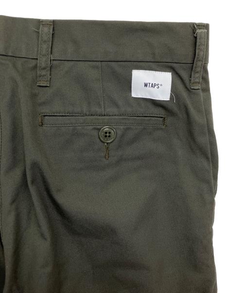 WTAPS（ダブルタップス）WTAPS (ダブルタップス) 22AW CREASE/TROUSERS/CTPL.TWILL　パンツ グリーン サイズ:X02の古着・服飾アイテム