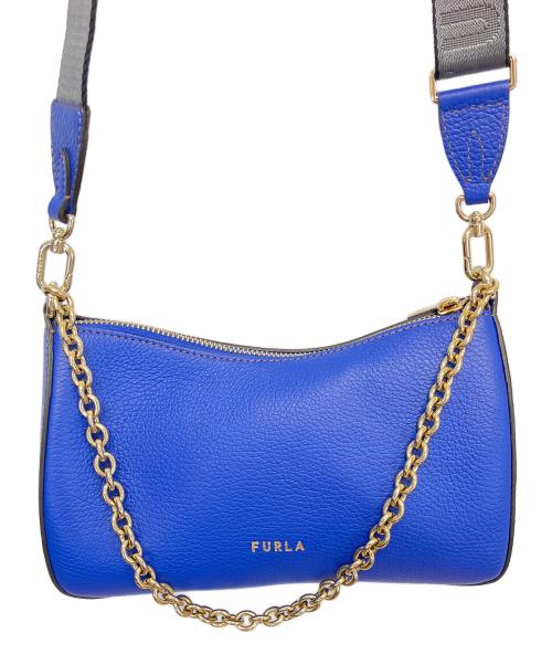 FURLA（フルラ）FURLA (フルラ) プリムラ ショルダーバッグ ブルーの古着・服飾アイテム