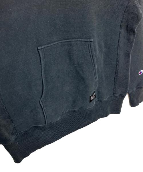 stussy（ステューシー）stussy (ステューシー) Champion (チャンピオン) リバースウィーブパーカー ブラック サイズ:Mの古着・服飾アイテム