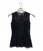 DOLCE & GABBANAドルチェ＆ガッバーナ）の古着「ノースリーブブラウス」｜ブラック
