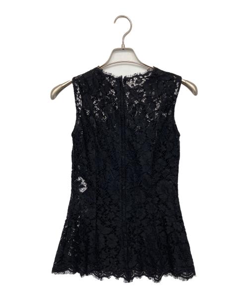 DOLCE & GABBANA（ドルチェ＆ガッバーナ）DOLCE & GABBANA (ドルチェ＆ガッバーナ) ノースリーブブラウス ブラック サイズ:36の古着・服飾アイテム