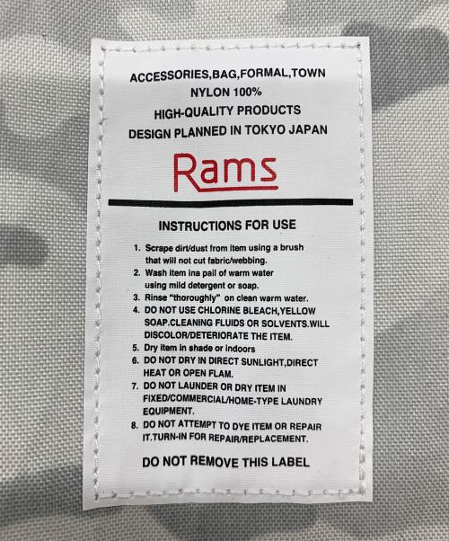 rams（ラムズ）rams (ラムズ) リュック ホワイトの古着・服飾アイテム