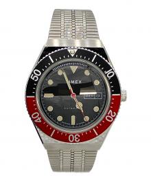 TIMEX（タイメックス）の古着「TIMEX （ティメックス）M79　SSブレスレット　腕時計 」｜ブラック×レッド