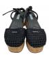 PRADA (プラダ) ウェッジソールサンダル ベージュ×ブラック サイズ:38：15000円