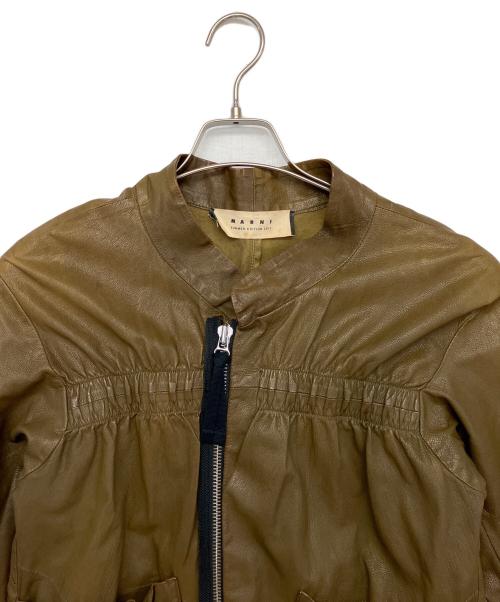 MARNI（マルニ）MARNI (マルニ) ジップアップジャケット ブラウン サイズ:40の古着・服飾アイテム