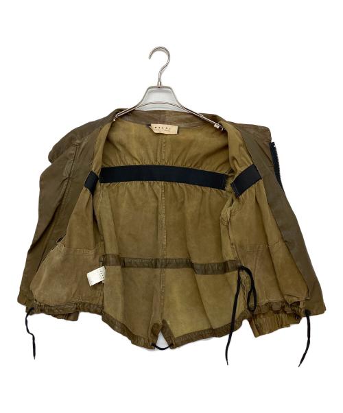 MARNI（マルニ）MARNI (マルニ) ジップアップジャケット ブラウン サイズ:40の古着・服飾アイテム