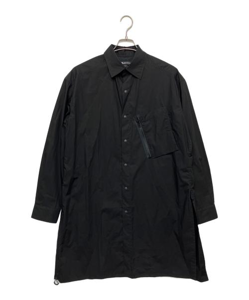 Y-3（ワイスリー）Y-3 (ワイスリー) ナイロンロングシャツ ブラック サイズ:Sの古着・服飾アイテム